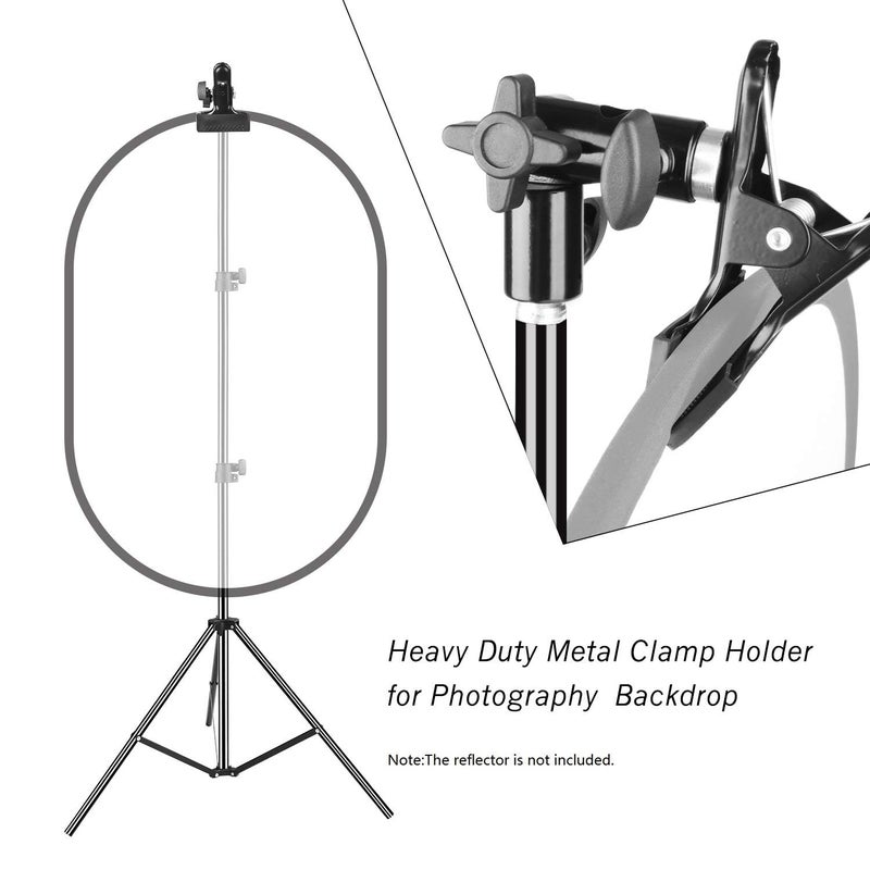 EMART 8.5FT Photography Green Screen Background Disc Reflector Light Stand with 5/8" Heavy Duty Clamp Holder, for Diffuser, Pop Up Backdrop, Photo Shooting, Video Studio, Lighting Umbrella - Image 3